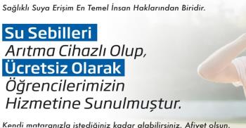 Temiz Su, Temiz Gelecek: Üniversitemizde Ücretsiz Su Sebilleri