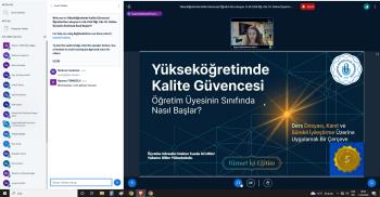 Yükseköğretimde Kalite Güvencesi Öğretim Üyesinin Sınıfında Nasıl Başlar? Eğitimi gerçekleştirildi.